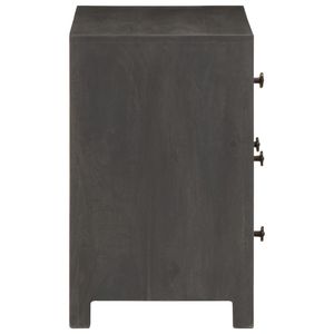 Grey And White Solid Mango Wood Rectangular <b>Sideboard</b> Antique Design Metal Handle Home Furniture - Product Image 4