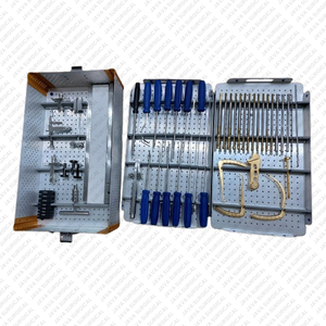 Ensemble d'instruments chirurgicaux pour arthroscopie du genou ACL PCL, boîte de stérilisation manuelle, acier inoxydable de qualité supérieure, orthopédie, Java Surgical - Product Image 1