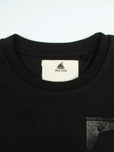 Sudadera de cuello redondo de lana pesada de algodón con estampado de gran tamaño personalizado y diseño de caída de hombro a precio de fábrica - Product Image 2