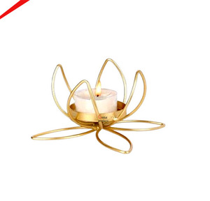 High Quality Christmas Gold Tealight Candle Holder Tree Shape for Indoor/Outdoor Use Home Hotel - Product Image 1