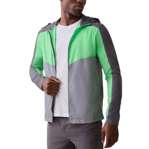 Men's Full Zip <b>Hoodie</b> Windbreaker Jacket with Comfortable Two Pocket Design - Product Image 2