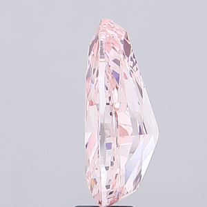 Excellente pierre de bijouterie synthétique polie, clarté VS1, certifiée IGI, 1 carat, taille poire, rose vif fantaisie, diamant cultivé en laboratoire, pierre libre - Product Image 4