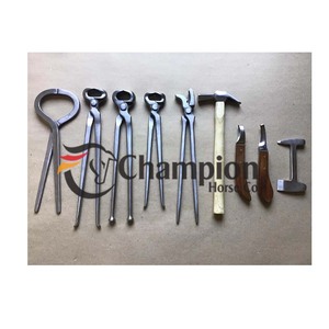 Juego de 12 Herramientas para el Cuidado de Pezuñas de Caballos - Kit Profesional para el Cuidado Equino con Estuche de Cuero - Product Image 3