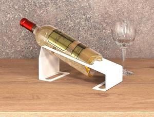Simple Black Metal Wine Bottle Holder Perfect For Kitchen Counter Dining <b>Table</b> Bar Display And Home Decor Wholesale From India - Product Image 4