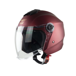 Casco ROYCE hecho en Vietnam, casco abierto de cara abierta de diseño retro moderno con visera para cierre de liberación rápida para motocicleta - Product Image 2
