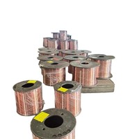 Alambre de Cobre Esmaltado 200 Grados Térmicos, Aislamiento de Doble Capa, Estándar IEC, Material para Bobinado de Motores de Nueva Energía