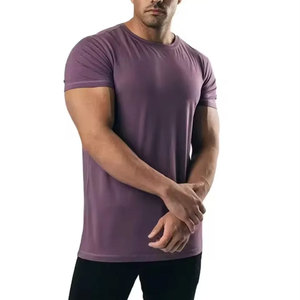 Wholesale Custom <b>Men</b> Quick Dry <b>Crop</b> <b>Top</b> Skin Color Breathable Fabric <b>Men</b> Short Sleeve Fitness Breathable Tshirts - Product Image 5