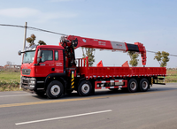 Grue montée sur camion de 16 tonnes avec télécommande pour la logistique et la construction