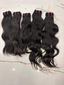 ผมแท้จากอินเดียแบบตรงเป็นมัด – ผมต่อแบบธรรมชาติสีดำ 100% ไม่ผ่านการแปรรูป - Product Image 3