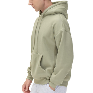 Sudadera con Capucha para Hombre, Estilo Básico, 100% Algodón y Mezcla Cálida, Mangas con Diseño Sólido para Invierno, en Tendencia - Product Image 3
