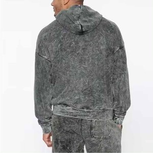 Survêtement Homme 100% Coton Personnalisé Imprimé Délavé à l'Acide Coupe Oversize avec Capuche et Taille Élastique – Vente en Gros pour la Vente en Ligne - Product Image 6