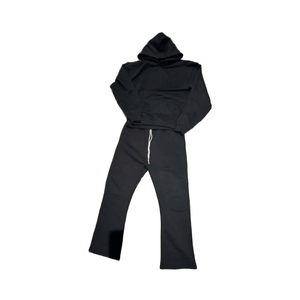 Chaqueta Deportiva Cortavientos Personalizada Unisex |   Pantalones acampanados de chándal de forro polar ligero |   Sudadera con Capucha Bordada con Logotipo, Estilo Casual - Product Image 5