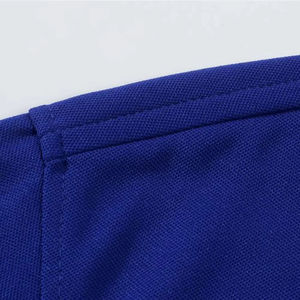 เสื้อโปโลผู้ชายสั่งทำ OEM คุณภาพสูง สีพื้น ผ้าฝ้ายผสมโพลีเอสเตอร์ สำหรับธุรกิจและงานทางการ แขนสั้น ขนาดพอดีตัว - Product Image 6