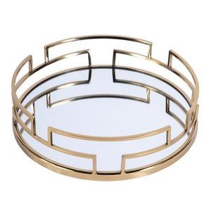 Bandeja Rectangular de Metal y Acero Inoxidable de Lujo para Servicio de Alimentos en Hoteles y Restaurantes, Bandeja Reciclable para Uso Doméstico - Product Image 1