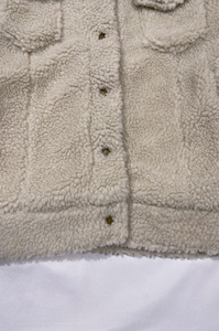 Custom Designed Women's Trendy Winter Coat Sherpa Fleece Breathable <b>Sheep</b> <b>Skin</b> Outerwear Beaded Decoration Oversized <b>Jackets</b> - Product Image 6