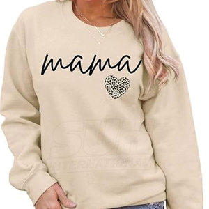 เสื้อสเวตเชิ้ตผู้หญิงทรงหลวมใส่สบายสำหรับฤดูหนาว ผลิตจากผ้าฝ้าย 100% พิมพ์ลาย DTF เป็นมิตรต่อสิ่งแวดล้อม แห้งเร็ว ดีไซน์คุณภาพสูง ระบายอากาศได้ดี - Product Image 5