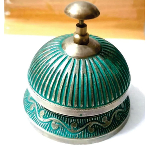 Campana de escritorio náutica de latón artesanal con forma de cangrejo, acabado vintage antiguo, campana de servicio con forma de animal para recepción de hotel, oficina en casa - Product Image 5