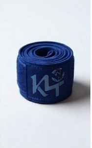 Support de poignet réglable en cachemire bleu avec fermeture auto-agrippante pour la musculation, protège-paume unisexe, protection professionnelle - Product Image 5