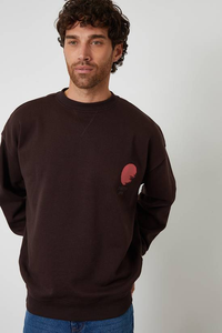 Sudadera de Cuello Redondo de Alta Calidad, Personalizada, 100% Algodón, con Bordado y Estampado Puff, para Hombre, de Felpa, Corte Regular, para Invierno - Product Image 4