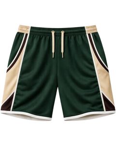 Ensemble de vêtements de sport pour hommes, t-shirt et short beige, vert foncé, marron, respirant, séchage rapide, tenue de sport, course à pied, entraînement, vêtements de sport - Product Image 4