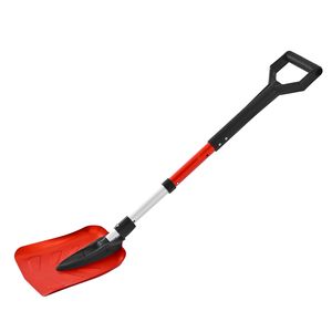 Pala da Neve Pieghevole in 9 Parti in Lega di Alluminio Leggera con Manico a D, Regolabile 36-40 cm, Multifunzione per Vialetti - Product Image 5