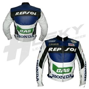 2022 veste en cuir de vachette véritable pour hommes sur mesure approuvée CE vêtements de sport de haute qualité avec protecteurs grande taille Option - Product Image 3