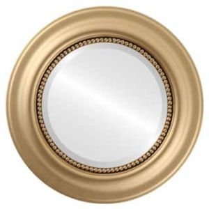 Miroir mural rond de style moderne avec cadre en bois massif et texture d'écorce d'arbre naturelle, finition en feuille d'or, à prix abordable - Product Image 2