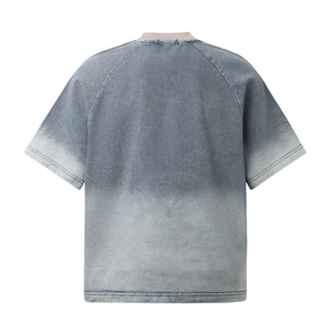 T-shirt surdimensionné vintage personnalisé pour homme, 100% coton, logo appliqué, streetwear, col rond, tee-shirt décontracté - Product Image 2