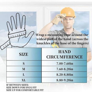 Factory Brand Ready to Ship Synthetic Leather Amara Construction Mechanic Safety <b>Touch</b> Screen Tactical Training Work <b>Gloves</b> - Product Image 3