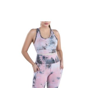 Ensemble de vêtements de sport pour femmes en gros personnalisé : soutien-gorge de sport et leggings de yoga taille haute sans couture pour l'entraînement en salle de sport - Product Image 2