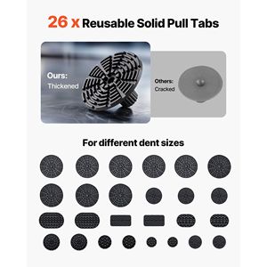 61 pezzi Kit per la rimozione delle ammaccature senza dolore con Lifter dorato per pistola con colla a T-Bar per Auto corpo grandine riparazione strumenti di riparazione - Product Image 5