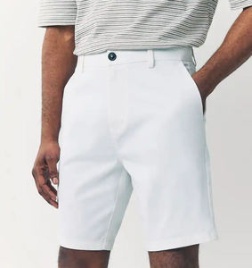 Shorts de sport pour hommes en toile unie, écologiques, à séchage rapide, respirants, taille mi-haute, style hip-hop, avec poches zippées, légers, cinq-quarts - Product Image 3