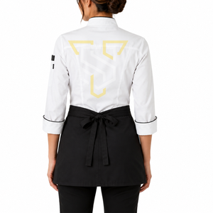 Uniforme de chef unisexe moderne, vêtements de travail respirants pour la cuisine, ensemble pour le personnel des restaurants, des hôtels et de la restauration - Product Image 3