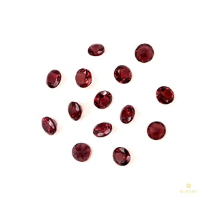 Granats naturels calibrés ronds 4 mm, pierres précieuses de granat naturel facettées en vrac, pierre de naissance de janvier pour la fabrication de bijoux - Product Image 5