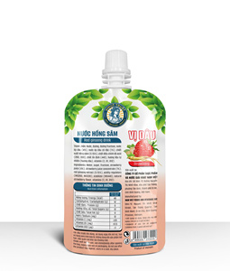 VINUT TRUST <b>Red</b> Ginseng Drink Strawberry Juice 30 Pouches 150ml Each Sachet Pack - Product Image 2