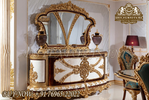 Classical Luxury Dining Room Furniture Set Luxury Carved Royal Villa Dining Room Furniture Set Hand Carved Luxury Dining Room - Product Image 6