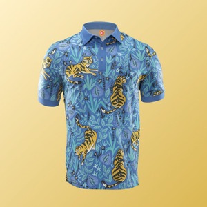 Camisetas de Golf Tipo Polo con Logotipo Personalizado OEM, Estampado Completo, Corte Holgado, Secado Rápido, 80% Poliéster, 20% Elastano - Product Image 5