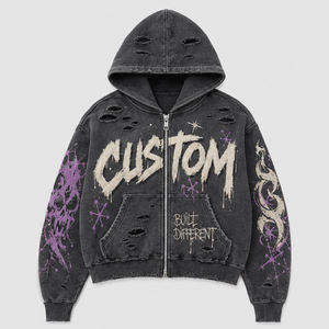 Sudadera con Capucha de Moda Contemporánea para Hombre, Tejido de Mezcla de Algodón, Solución de Marca Privada al por Mayor - Product Image 5