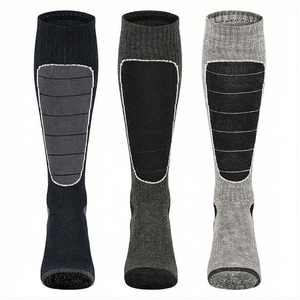Knee High <b>Compression</b> <b>Socks</b> for <b>Running</b> Adults Breathable Spandex Polyester Solid Color Spring Season - Product Image 1