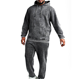 Custom Screen Print Vintage Acid Wash Tracksuits Set For Men Casual Wear Men Acid Wash Tracksuit with All Size Available - Product Image 1