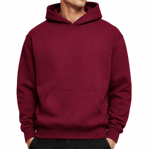 Nouveau sweat à capuche en molleton lourd 100% coton 400G avec logo personnalisé, taille plus, pour homme, hiver - Product Image 5