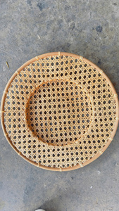Assiette de Présentation Artisanale en Bambou de Haute Qualité, Design Bohème, Écologique, Glaçurée, pour Mariage, Bao Minh Linda 20263, Prix de Gros - Product Image 4
