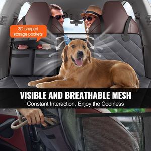 Amaca per Cani Oxford Impermeabile con Fondo Rigido, Estensore per Sedile Posteriore Auto 54''x24'' per Gatti - Product Image 6