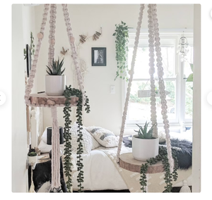 Double Macrame Plant Holder Customized Macrame Plant Hanger for <b>Wall</b> and Window Decoration - Product Image 2