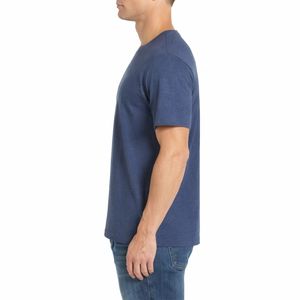 เสื้อยืดคอกลมผู้ชายสีพื้นเรียบง่าย สวมใส่สบาย รับผลิตตามสั่ง OEM พร้อมสกรีนโลโก้สำหรับผู้ชาย - Product Image 3