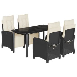 Conjunto de Comedor para Jardín en Negro - Product Image 2