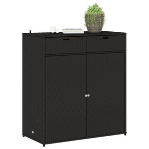 41.3 per armadietti neri \ "x21.7 \" x44.5 \ "materiale in Rattan - Product Image 4