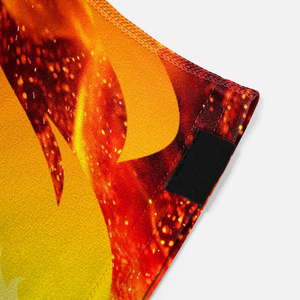 Men's Sublimated Fire Print Soccer <b>Socks</b> Quick Dry Athletic Wear All Seasons Adult Football Apparel - Product Image 6