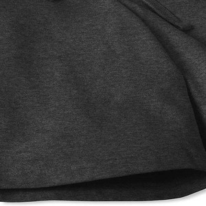 Pantalones Cortos Bermuda de Algodón Gris Oscuro para Hombre, Cintura con Cordón, Tejido Casual, Color Sólido, Corte Medio, Transpirables - Product Image 4