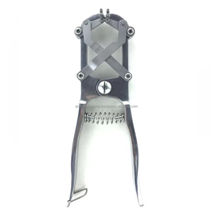 Elastrator de animales de acero inoxidable profesional, alicates castrantes, aplicador de anillo de goma, anillo de goma de acero de peltre, Aluminio - Product Image 3